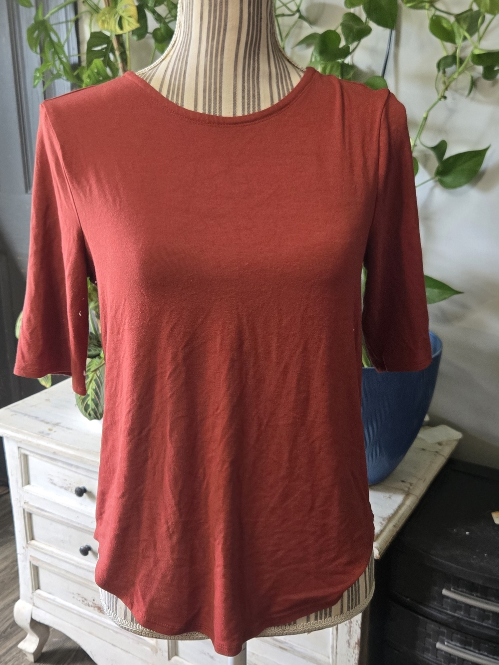 Cupio Rust Short Sleeve Crew Neck Tee